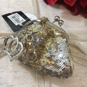 Style & Co. Sequin Coin Case Keychain
